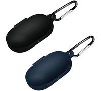 Coque En Silicone De Protection Compatible Huawei Freebuds Se - Anti-Choc Et Antipoussière, Accès Port De Charge, Lot De 2 (Noir + Bleu)