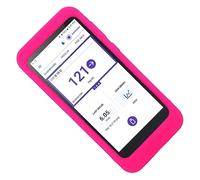 Coque en silicone de qualité supérieure (plus d'ajustement/plus de protection) pour récepteur Omnipod 5 (surveillance continue du glucose) (rose vif)