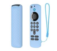 Coque en silicone découpée avec précision pour télécommande Fire TV 4K et télécommande Fire TV HD, nouvelle révision matérielle (bleu la nuit)