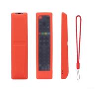 Coque en silicone discrète pour télécommande Hisense 22601 offrant une épaisseur minimale ajoutée et une utilisation maximale (rouge)