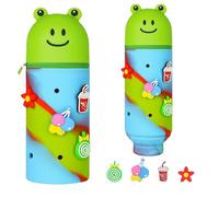 Coque en silicone extensible 2 en 1 - Joli design licorne, grenouille et monstre pour l'école, le bureau et les voyages, grenouille, mignon