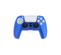 Coque en silicone fine bleue pour manette PS5, grand port de charge pour PlayStation 5 DualSense