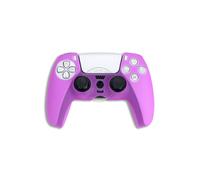 Coque en silicone fine violette pour manette PS5, grand port de charge pour PlayStation 5 DualSense