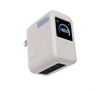 Coque en silicone flexible mais résistante compatible avec écran intelligent Anker Prime Charger 160 W 3 ports (gris)