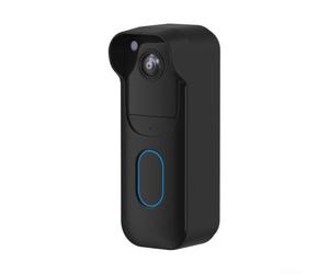 Coque en silicone flexible pour sonnette vidéo Blink 2025, offrant une protection précise contre les éléments environnementaux (noir)