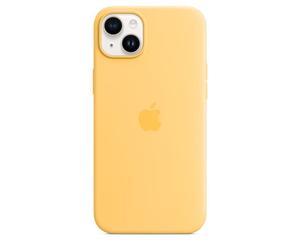 Coque En Silicone Genuine Apple iPhone 14 Plus / Housse - Sunglow (Jaune) - Neuf