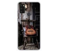 Coque en silicone imprimée compatible Alcatel 1S 2021 Guitare