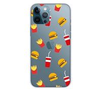 Coque en silicone imprimée compatible Apple iPhone 12 Pro Max Fast food