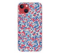 1001coques Coque de Téléphone Compatible pour Apple iPhone 13, Design Liberty Wiltshire Bleu, Imprimée en France, Étui Souple en Silicone, Housse de Protection.