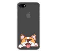 Coque en silicone imprimée compatible Apple iPhone SE 2020 iPhone SE 2022 Coucou Corgi