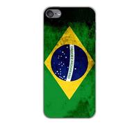 Coque en silicone imprimée compatible Apple iPod Touch 5 iPod Touch 6 Drapeau Brésil