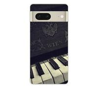 Coque en silicone imprimée compatible Google Pixel 7 Old piano