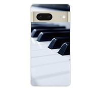 Coque en silicone imprimée compatible Google Pixel 7 Piano