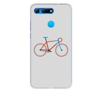 Coque en silicone imprimée compatible Huawei Honor View 20 Bike color Hipster