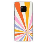Coque en silicone imprimée compatible Huawei Mate 20 Pro Circle rainbow