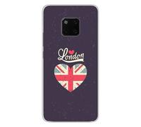 Coque en silicone imprimée compatible Huawei Mate 20 Pro I love London