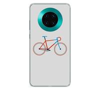 Coque en silicone imprimée compatible Huawei Mate 30 Bike color Hipster