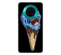 Coque en silicone imprimée compatible Huawei Mate 30 Ice cream skull