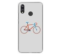 Coque en silicone imprimée compatible Huawei P20 Lite Bike color Hipster