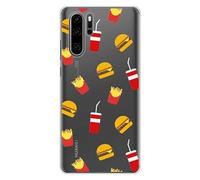 Coque en silicone imprimée compatible Huawei P30 Pro Fast food