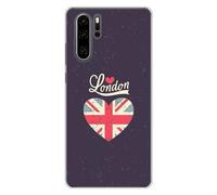Coque en silicone imprimée compatible Huawei P30 Pro I love London