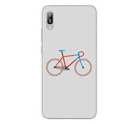Coque en silicone imprimée compatible Huawei Y6 2019 Bike color Hipster