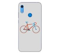 Coque en silicone imprimée compatible Huawei Y6S Bike color Hipster