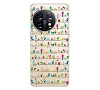 Coque en silicone imprimée compatible OnePlus 11 5G Oiseaux