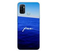 Coque en silicone imprimée compatible Oppo A53S Océan free