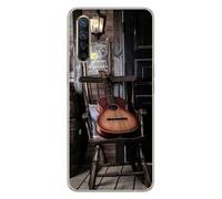 Coque en silicone imprimée compatible Oppo Reno 3 Guitare
