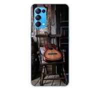Coque en silicone imprimée compatible Oppo Reno 5 Guitare