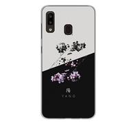 Coque en silicone imprimée compatible Samsung Galaxy A20e Yin et Yang