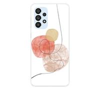 Coque en silicone imprimée compatible Samsung Galaxy A33 5G One line rouge