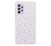 Coque en silicone imprimée compatible Samsung Galaxy A52 Daisy