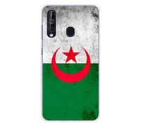 Coque en silicone imprimée compatible Samsung Galaxy A60 Drapeau Algérie