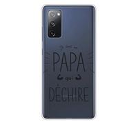 Coque en silicone imprimée compatible Samsung Galaxy S20 FE Papa qui déchire