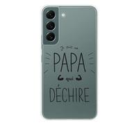 Coque en silicone imprimée compatible Samsung Galaxy S22 Papa qui déchire