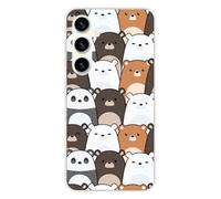 Coque en silicone imprimée compatible Samsung Galaxy S23 FE Réunion de Nounours