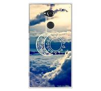 Coque en silicone imprimée compatible Sony Xperia XA2 Ultra Lune soleil