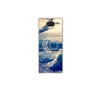 Coque en silicone imprimée compatible Sony Xperia XA3 Ultra Lune soleil