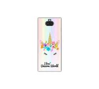 Coque en silicone imprimée compatible Sony Xperia XA3 Ultra Unicorn World