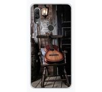 Coque en silicone imprimée compatible Wiko View 2 Pro Guitare