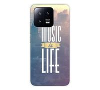 Coque en silicone imprimée compatible Xiaomi 13 Music is life