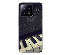 Coque en silicone imprimée compatible Xiaomi 13 Old piano