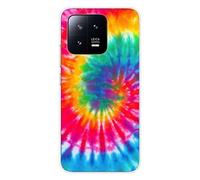 Coque en silicone imprimée compatible Xiaomi 13 Tie Dye Spirale