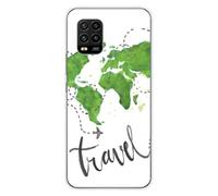 Coque en silicone imprimée compatible Xiaomi Mi 10 Lite Map Travel