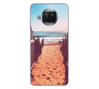 Coque en silicone imprimée compatible Xiaomi Mi 10T Lite Chemin de plage