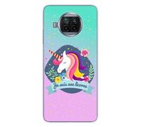 Coque en silicone imprimée compatible Xiaomi Mi 10T Lite Je suis une licorne