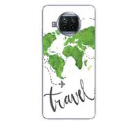 Coque en silicone imprimée compatible Xiaomi Mi 10T Lite Map Travel