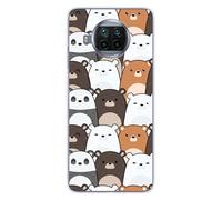 Coque en silicone imprimée compatible Xiaomi Mi 10T Lite Réunion de Nounours